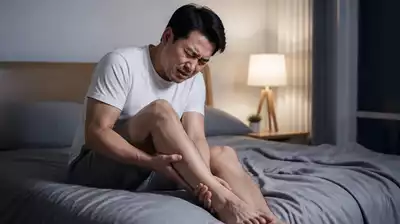 User experiencing nerve pain at night