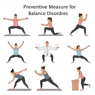 Illustration zur Prävention von Gleichgewichtsstörungen
