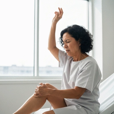 Image of a person experiencing nerve pain