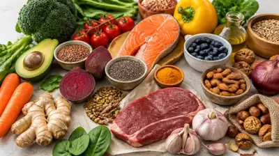 Nutrients and healthy foods for nerve health